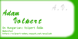 adam volpert business card